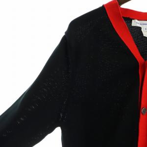 COMME des GARCONS SHIRT 22SS カラーブロック カーディガン M ブラック レッド