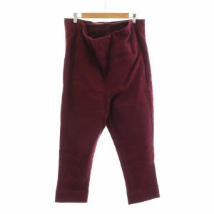 タグ付き パンツ ストレート ボタンフライ コットン 40 M 赤 レッド PAJE0038A0 GY19