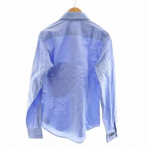 John Galliano ステンカラーシャツ 長袖 48 XL 青 ブルー GY19 /MQ