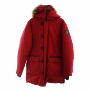 アークティックベイ ARCTIC BAY ダウンジャケット 長袖 ミドル ジップアップ ロゴ ワッペン