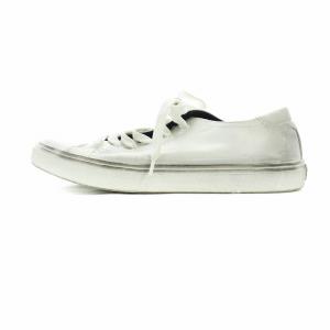 マリブ ローカット スニーカー ヴィンテージ加工 38 23.5cm 白 ホワイト GY19 /MQ