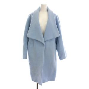 ウールコート ロング アウター 36 水色 3008A130-1200 /YM GY19 MT