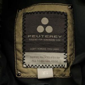 Peuterey ダウンジャケット 47223030 羊ファー フード コート XS ネイビー 紺 /G MT ーGY19