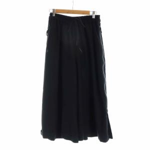 ワイドパンツ フランネルスカート スカンツ ロング 2XS 黒 ブラック HB3357 GY19 /MQ