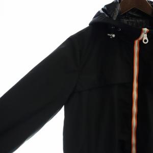 DUVETICA マウンテンパーカー ジャケット ジップアップ フード 長袖 ロゴ 42 L 黒 ブラック GY19 /MQ