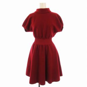 ワンピース ミニ 半袖 38 赤 レッド SA07MS228M /EE GY19 BM MT