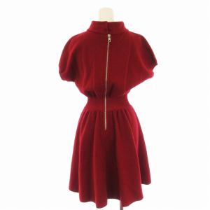 EMPORIO ARMANI ワンピース ミニ 半袖 38 赤 レッド SA07MS228M /EE GY19 BM MT
