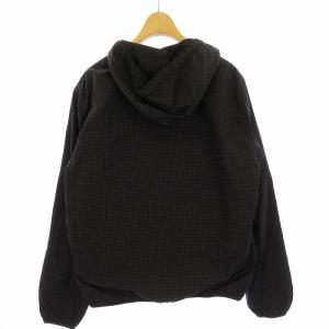 EMPORIO ARMANI ジップアップパーカー ドット ナイロン S 黒 ブラック B19GPCN /EE GY19 MT