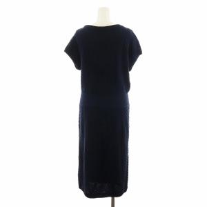 CELINE ヴィンテージ ニットワンピース 42 ネイビー