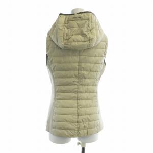 HERNO 中綿ベスト 薄手 ジップアップ フード 40 L ベージュ GY19 /MQ