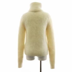 SAINT LAURENT PARIS ニット セーター タートルネック モヘヤ混 S ホワイト 493335