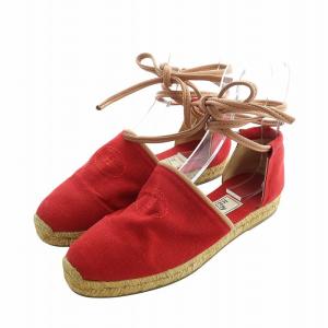 エスパドリーユ フラットシューズ リボン Hロゴ 37