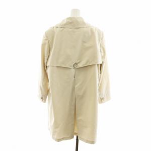 FENDI ヴィンテージ トレンチコート 長袖 ミドル 総裏地 ロゴ ダブル アイボリー GY19 /MQ