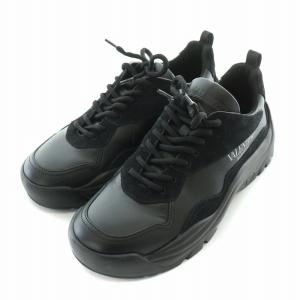 VALENTINO GARAVANI ガムボーイ ローカットスニーカー シューズ 厚底 レザー スエード 39 黒 ブラック /BB MT GY19