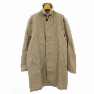 ステンカラーコート 千鳥格子 48 グレー 575201