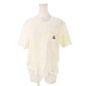 24SS Tシャツ カットソー ラウンドネック 半袖 胸ポケット ロゴ XS ベージュ /MN5 GY19