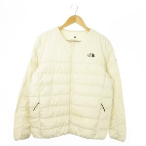 LEWES T JACKET インナージャケット 中綿 ノーカラー ジップアップ ロゴ アウトドア L