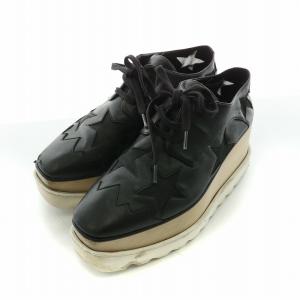 エリス Elyse スニーカー スターモチーフ 厚底 35 ブラック 800051 /NQ GY19 MT