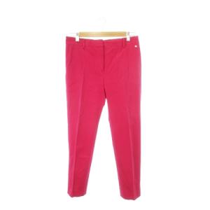 白タグ パンツ スラックス テーパード アンクル センタープレス ストレッチ 40 L ピンク /AH18