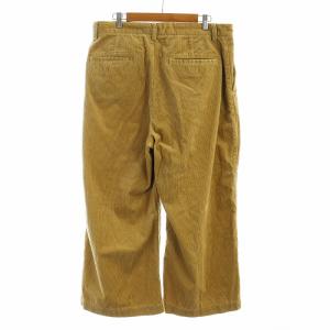 POLO RALPH LAUREN 太畝 コーデュロイ パンツ ワイド ジップフライ ロゴ 16 茶 ブラウン GY19 /MQ