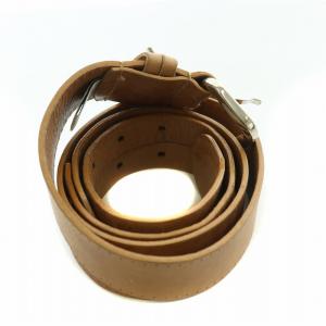 D&G バックルベルト レザー ロゴ 85 茶 ブラウン /BB MT GY19