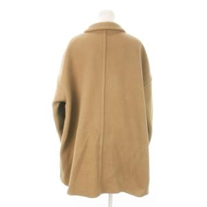 MACPHEE コート ロング ドロップショルダー ウール 36 S 茶 ブラウン /MN5 GY19