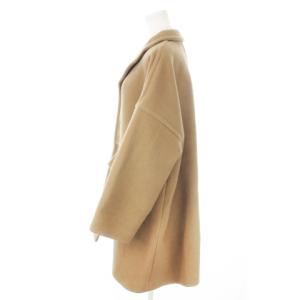 MACPHEE コート ロング ドロップショルダー ウール 36 S 茶 ブラウン /MN5 GY19