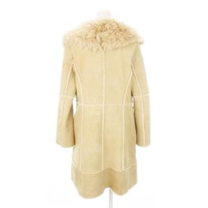 EPOCA THE SHOP ムートンコート テーラーカラー ラムファー 本革 38 S ベージュ /AH19 GY19