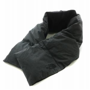 エクスプローラーマフラー ダウン ロゴ 刺繍 グレー 黒 ブラック /BB MT GY19