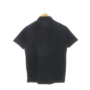 BURBERRY BLACK LABEL ポロシャツ 半袖 ロゴ刺繍 2 M 紺 ネイビー /AH6 GY01