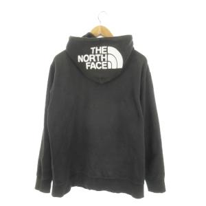 THE NORTH FACE リアビューフルジップパーカー 長袖 スウェット 裏起毛 ロゴ 刺繍 アウトドア XL 黒 ブラック NT12340