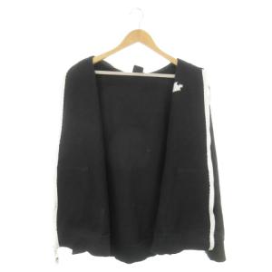 THE NORTH FACE リアビューフルジップパーカー 長袖 スウェット 裏起毛 ロゴ 刺繍 アウトドア XL 黒 ブラック NT12340