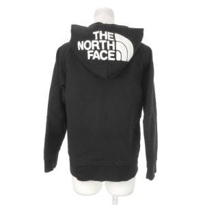 リアビューフルジップスウェットパーカー 長袖 裏起毛 ロゴ 刺繍 アウトドア M 黒 ブラック NTW12340