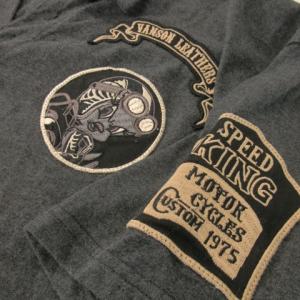 vanson Leathers × ルーニー・テューンズ LOONEY TUNES ポロシャツ 半袖 トゥイーティー ワッペン プリント