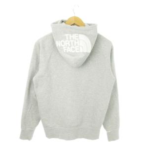 リアビューフルジップフーディー ジップアップパーカー スウェット ロゴ 裏起毛 アウトドア S グレー