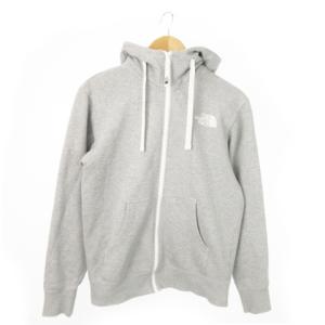 THE NORTH FACE リアビューフルジップフーディー ジップアップパーカー スウェット ロゴ 裏起毛 アウトドア S グレー