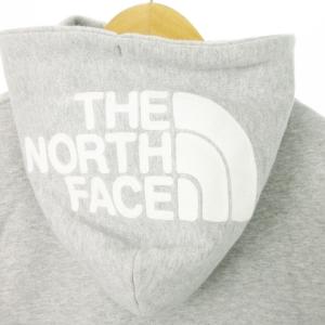 THE NORTH FACE リアビューフルジップフーディー ジップアップパーカー スウェット ロゴ 裏起毛 アウトドア S グレー