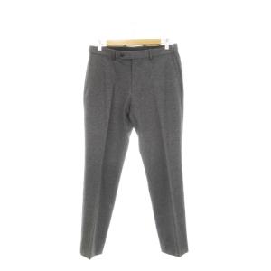 24AW ツイル ナイロン ジャージー ノープリーツ パンツ スラックス テーパード ストレッチ サイドゴム