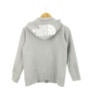 THE NORTH FACE リアビューフルジップスウェットパーカー 長袖 裏起毛 ロゴ 刺繍 アウトドア M グレー NTW61955