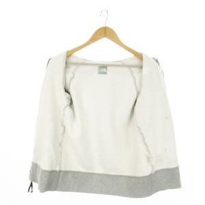 THE NORTH FACE リアビューフルジップスウェットパーカー 長袖 裏起毛 ロゴ 刺繍 アウトドア M グレー NTW61955