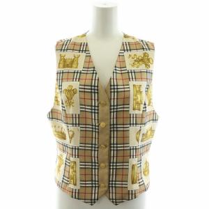 ヴィンテージ ベスト ノバチェック 9 ベージュ