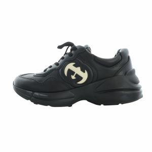 ライトン インターロッキングG付き スニーカー 6.5 ブラック