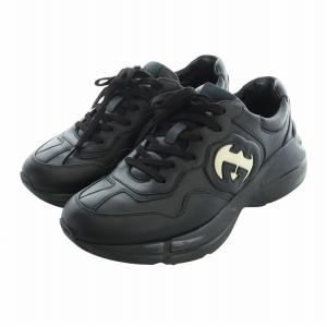 GUCCI ライトン インターロッキングG付き スニーカー 6.5 ブラック