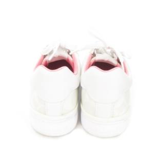 COACH スニーカー ローカット レースアップ レザー メッシュシグネチャー 23.0cm 白 ホワイト C3123