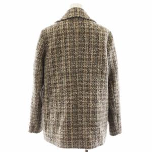 dama collection テーラードジャケット ダブル ツイード モヘヤ混 ウール 9AR ベージュ 12328-03171 /AN20