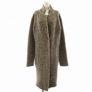 コート ロング丈 アウター ウール カシミヤ混 L ベージュ /AN19 GY22 MT