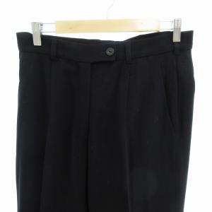 JIL SANDER＋ パンツ スラックス ストレート ロールアップ ウール 36 黒 ブラック /HO 0425 GY22