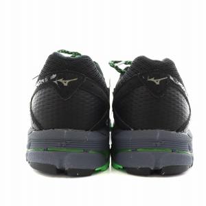 MIZUNO ウェーブムジン5 WAVE MUJIN5 ランニングシューズ スニーカー 23.5cm 黒 ブラック 緑
