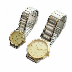 SEIKO SPIRIT スピリット 腕時計 ペア ウォッチ クォーツ 金色文字盤 シルバー色 ゴールド色 7N01-6A70