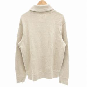 POLO RALPH LAUREN 美品 ショールカラーニット セーター 長袖 プルオーバー ポニー刺繍 L ベージュ /GV GY35